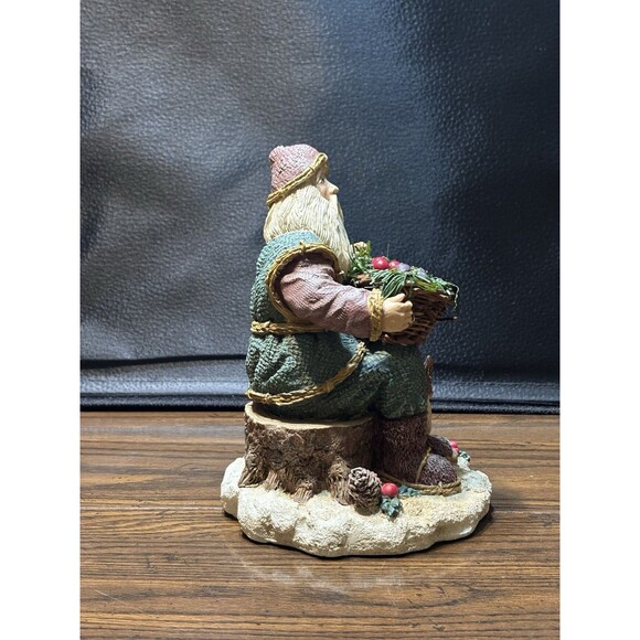 Vintage Old World Or Folk Art Style Santa With Natural, Rustic Appearance , Dear - Picture 4 of 10